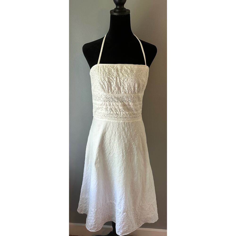 American Eagle White Eyelet Lace Dress Size 10